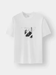 Áo Thun Cổ Tròn Cotton 5S Fashion In Lớn Phom Regular ATS25007