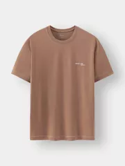 Áo Thun Nam Ngắn Tay 5S Fashion Đường Chần Chỉ ATS24051