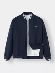 Áo Khoác Bomber Nam 5S Fashion Lót Lông In Logo AKB24017