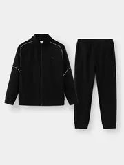 Áo Nỉ Khóa Nam 5S Fashion Phối Line Slimfit BAKN24027