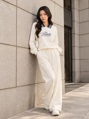 Bộ Nỉ Nữ Dài Tay 5S FASHION COZY CHIC S-SOFT Cổ Polo WBNI26017