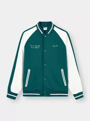 Áo Khoác Bomber Nam 5S Fashion Vải Nỉ Phom Regular M0ABF25001