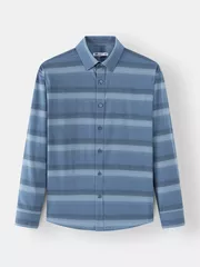 Áo Sơ Mi Nam Dài Tay Kẻ Ngang 5S Fashion Slimfit ASM24015