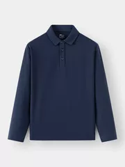 Áo Polo Nam Tay Dài 5S Fashion Phom Slimfit Trơn Basic APD24006