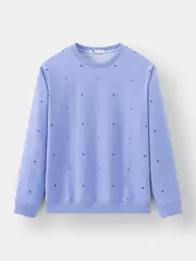 Áo Nỉ Cổ Tròn 5S Fashion In Tràn Slimfit ANO23028