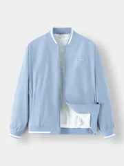 Áo Khoác Bomber Nam 5S Fashion Lót Lông In Logo AKB24017