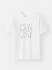 Áo Thun Nam Cotton 5S Fashion In Chữ Phong Cách Phom Casual ATS25042