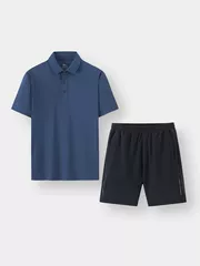 Bộ Quần Áo Polo Nam Basic Nhẹ Mát Phom Regular BAPC24003-BQST24003