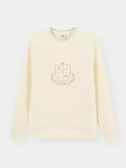 Áo Nỉ Nữ 5S Fashion Thêu Huy Hiệu Phom Regular WBANI25001