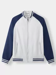 Áo Khoác Bomber Nam 5S Fashion Tay Raglan Phối Màu AKB24060