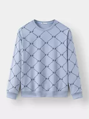 Áo Nỉ Cổ Tròn 5S Fashion In Tràn Slimfit ANO23020