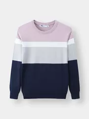 Áo len phối kẻ 5S Fashion ALO23002