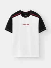 Áo Thun Nam Can Phối 5S Fashion Phom Regular ATS25029