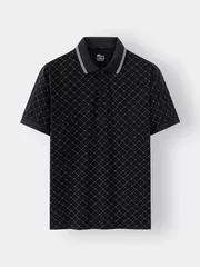 Áo Polo Nam 5S Fashion Họa Tiết Monogram Casual APC24047