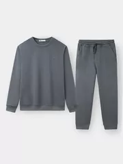 Bộ Nỉ Nam Dài Tay 5S Fashion Basic Phom Slimfit BNI23019