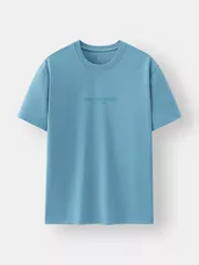 Áo Thun Cổ Tròn Cotton 5S Fashion In Đơn Giản Casual ATS25031