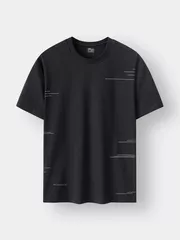 Áo Thun Nam Ngắn Tay 5S Fashion Họa Tiết Phom Slimfit ATS24007