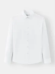 Áo Sơ Mi Nam Dài Tay Màu Trắng 5S Fashion Regular ASM24033