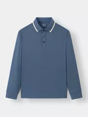 Áo Polo Dài Tay Phối Màu 5S Fashion Regularfit APD23003