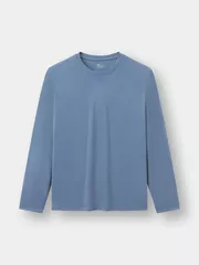 Áo Thun Nam Dài Tay Cổ Tròn 5S Fashion Regular Fit ATO23014