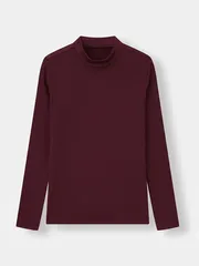 Áo Giữ Nhiệt Nữ HEATLock Extra-warm 5S FASHION Cổ 3 Phân Lót Bông Nỉ W0AGNR5011