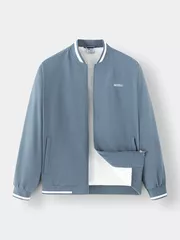 Áo Khoác Bomber Nam 5S Fashion Lót Lông In Logo AKB24017