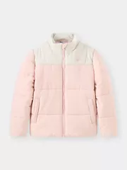 Áo Phao Cho Bé Can Phối Nhung Cổ Trụ 5S Fashion K0PHF25001