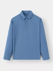 Áo Polo Nam Tay Dài 5S Fashion Phom Slimfit Trơn Basic APD24006