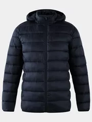Áo Khoác Phao Nam Siêu Nhẹ Air-PUFFER HEATLOCK 5S FASHION Mũ Tháo Rời M0APH25011
