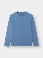 Áo Thun Dài Tay Cổ Tròn 5S Fashion Trơn Slimfit ATO23002