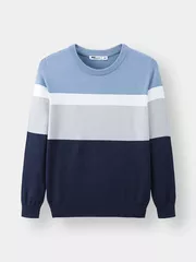 Áo len phối kẻ 5S Fashion ALO23002