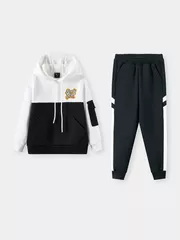 Set Bộ Nỉ Hoodie Bé Trai 5S Fashion Can Phối BBNI25008