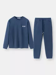 Bộ Quần Áo Nỉ Nam 5S Fashion In Chữ RUN Form Slimfit BNI24019