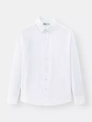 Áo Sơ Mi Nam Dài Tay 5S Fashion Dệt Họa Tiết Regular ASM24047