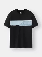 Áo Thun Nam Ngắn Tay 5S Fashion In Graphic Phom Casual ATS25028