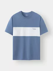 Áo Thun Nam Ngắn Tay 5S Fashion Can Phối Slimfit ATS24018