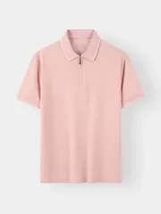 Áo Polo Nam 5S Fashion Cổ Khóa Vải Hiệu Ứng Phom Slimfit M0APC26014