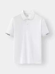 Áo Polo Nam 5S Fashion Dệt Chữ Bo Tay APC25042