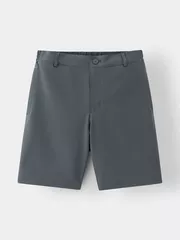 Quần Short Thể Thao Nam 5S Fashion Cạp Cúc Phối Chun Trơn QST25015