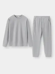 Bộ Quần Áo Nỉ Nam 5S Fashion Dệt Hiệu Ứng Phom Slimfit BNI24022