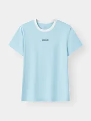 Áo Thun Nữ Cotton 5S Fashion In BREZEE Phom Regular WBATS26004