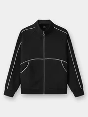 Áo Nỉ Khóa Nữ 5S Fashion Phối Line Phom Regular WBAKN25008