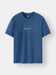 Áo Thun Nam Ngắn Tay 5S Fashion In Chữ Slimfit ATS24030