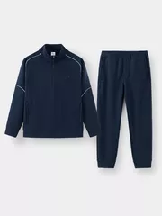 Áo Nỉ Khóa Nam 5S Fashion Phối Line Slimfit BAKN24027