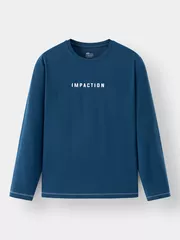 Áo Thun Nam Dài Tay 5S Fashion Chần Chỉ Nổi ATH24015