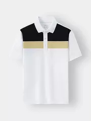 Quần Áo Nam 5S Fashion Kẻ Ngang Ngực Slimfit BAPC24004-BQST24004