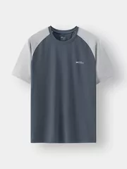 Áo Thun Nam Ngắn Tay 5S Fashion Tay Raglan Slimfit ATS24047