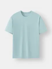 Áo Thun Nam Ngắn Tay Seamless 5S Fashion Trơn Regular ATS25017