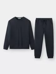 Bộ Nỉ Nam Dài Tay 5S Fashion Basic Phom Slimfit BNI23019