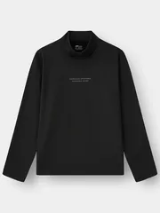 Áo Giữ Nhiệt Nam 5S Fashion Cổ Cao In Chữ Phom Slimfit M0AGN25001